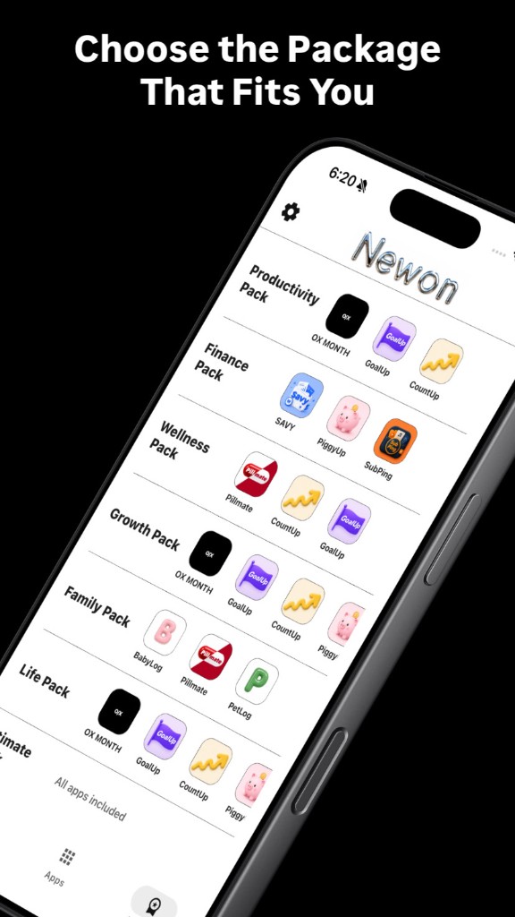 Newon — Choose the package that fits you