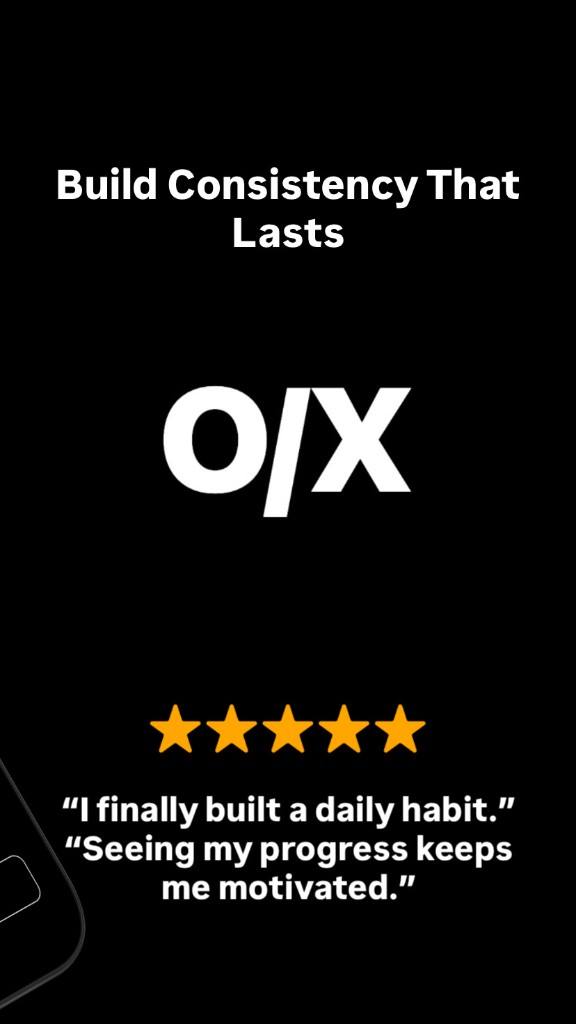 Promo: logo O/X, estrelas e depoimentos