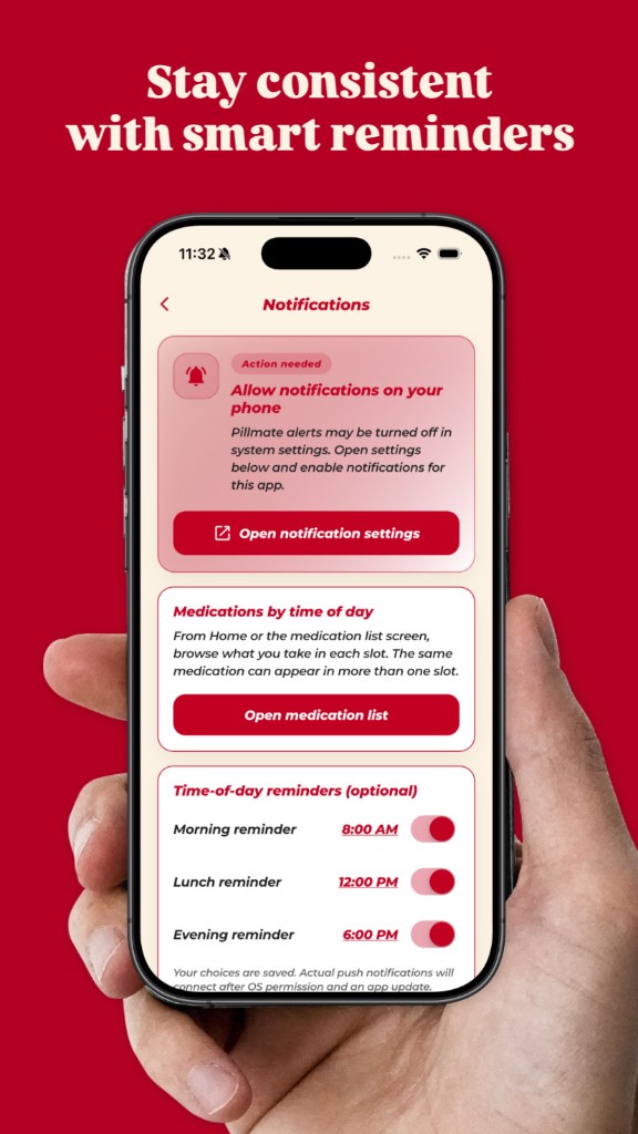 Pillmate — stay consistent with smart reminders