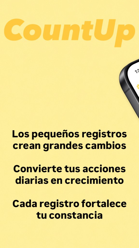 CountUp — Los pequeños registros crean grandes cambios