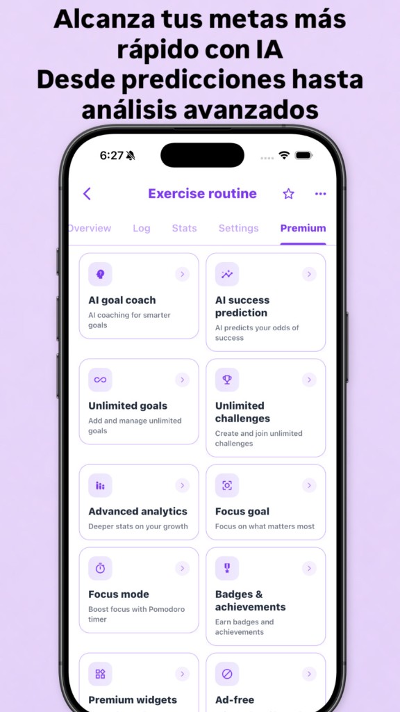 GoalUp — Premium con coach IA y análisis avanzados