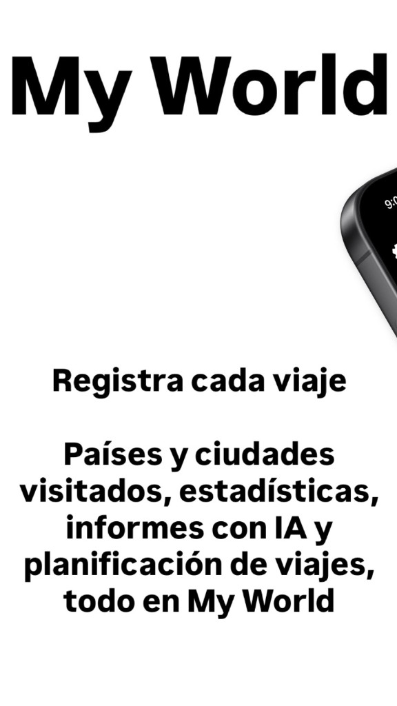 My World — Registra cada viaje