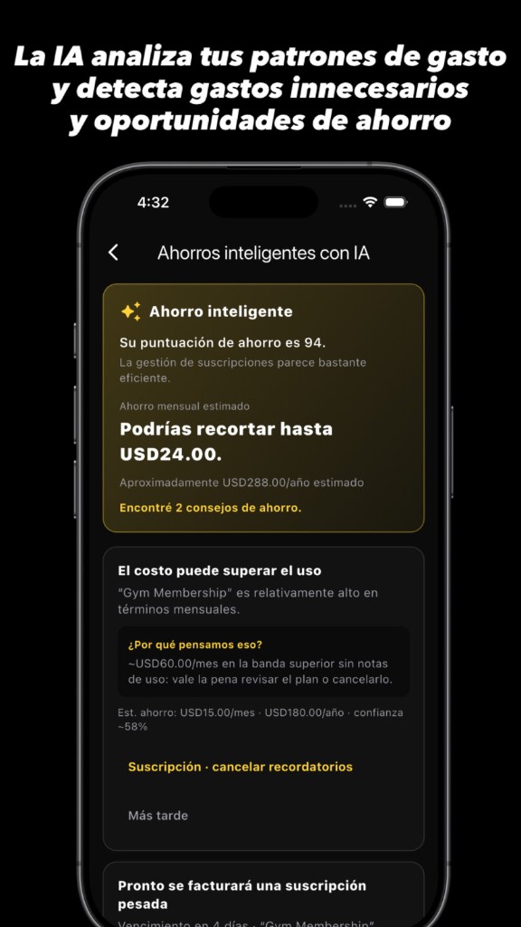 Pantalla de análisis inteligente con IA