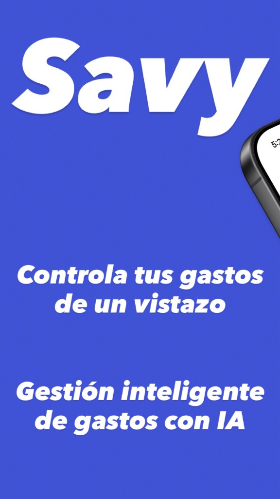 SAVY — Controla tus gastos de un vistazo. Gestión inteligente de gastos con IA