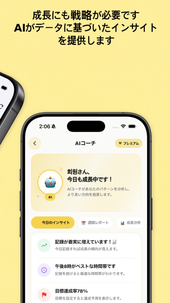 CountUp — AIコーチのデータに基づくインサイト