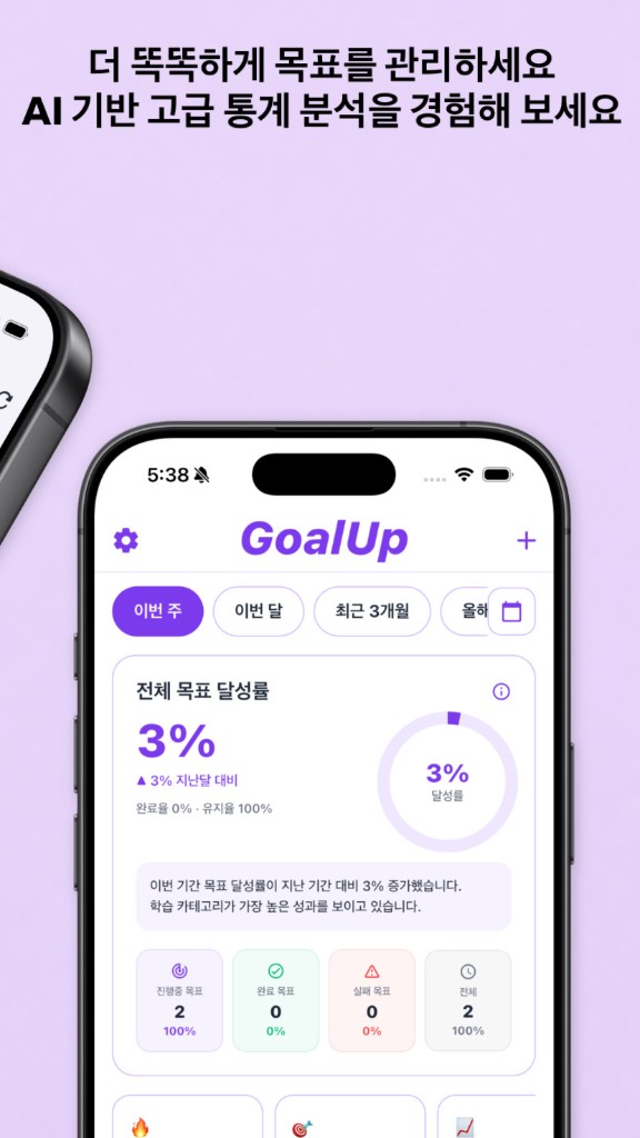 GoalUp — AI 기반 고급 통계 분석