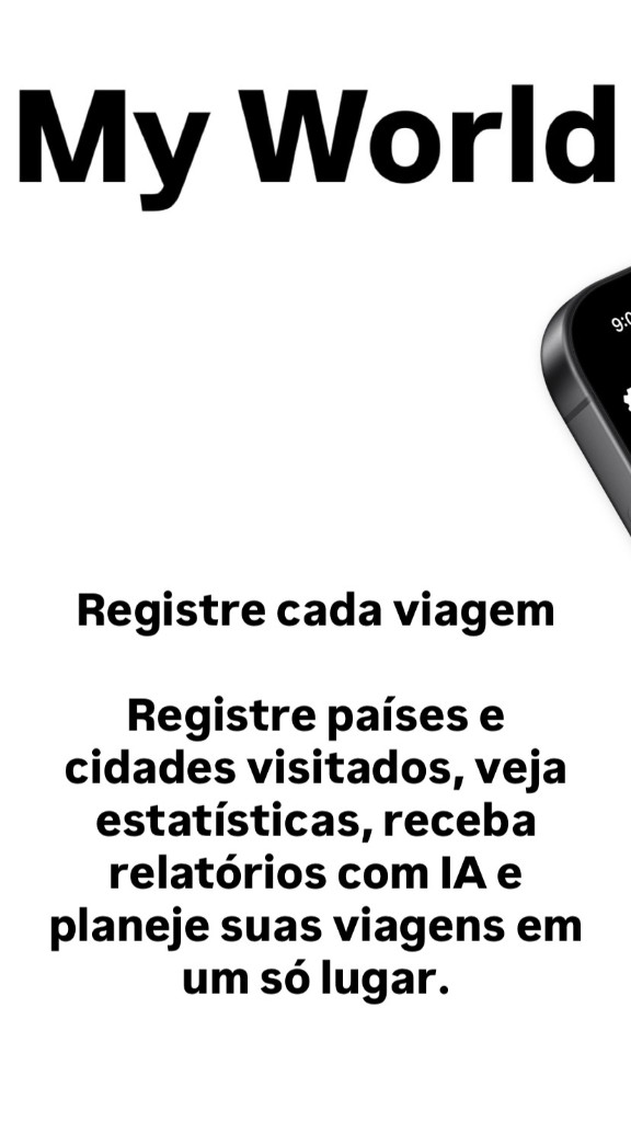 My World — Registre cada viagem