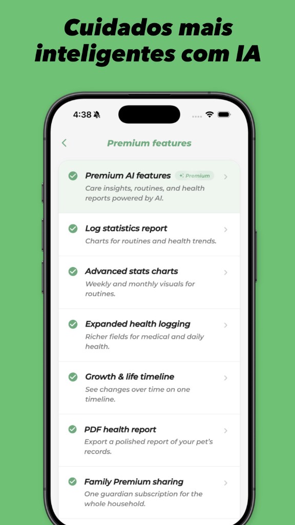 PetLog Premium — Cuidados mais inteligentes com IA